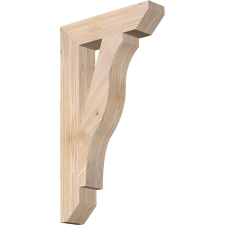 Ekena Millwork Funston Slat Smooth Bracket, Douglas Fir, 3 1/2"W x 16"D x 28"H BKT04X16X28FST06SDF